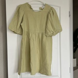 NEW! Green baby doll dress.